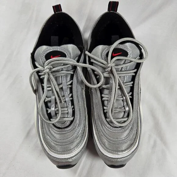 Nike Air Max 97 OG‎ Silver Bullet 2022 Metallic Sneakers Women's 9 - Picture 2 of 8